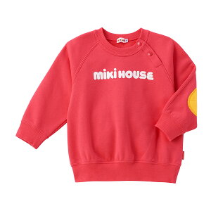 \WEB限定/【ミキハウス公式ショップ】ミキハウス mikihouse【WEB限定】ロゴトレーナー<80cm・90cm・100cm・110cm・120cm・130cm・140cm> ベビー服 キッズ 子供服 こども 男の子 女の子 トップス 長そ