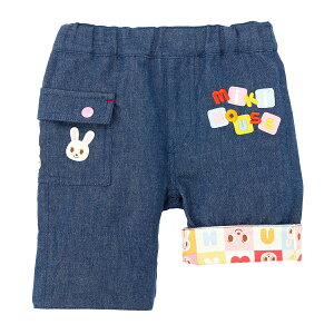 \2025新色追加/【ミキハウス公式ショップ】ミキハウス mikihouse 7分丈パンツ<80cm・90cm・100cm・110cm・120cm・130cm> ベビー服 キッズ 子供服 こども 男の子 女の子 ボトムス キャラクター