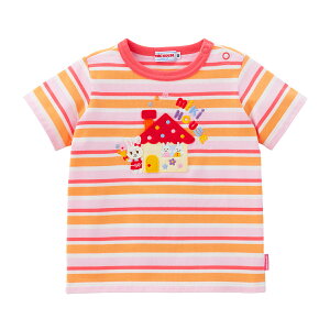 【アウトレット】【ミキハウス公式ショップ】ミキハウス mikihouse 半袖Tシャツ<80cm・90cm・100cm・110cm・120cm・130cm> ベビー服 キッズ 子供服 こども 男の子 女の子 半そで ボーダー