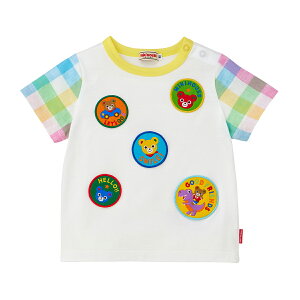 \2025新作/【ミキハウス公式ショップ】ミキハウス mikihouse 半袖Tシャツ<80cm・90cm・100cm・110cm・120cm・130cm> ベビー服 キッズ 子供服 こども 男の子 女の子 はんそで ビタミンカラー