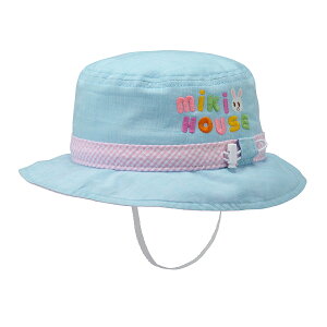 【ミキハウス公式ショップ】ミキハウス mikihouse 帽子<SS(46-48cm)・S(48-50cm)・M(50-52cm)・L(52-54cm)> ベビー キッズ 赤ちゃん 子供 こども 女の子 男の子 ハット おでかけ サイズ調整 UVカット 紫外