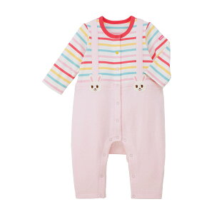 【ポイント5倍!10/27 9:59まで】\2025新作/【ミキハウス公式ショップ】ミキハウス mikihouse カバーオール<70cm・80cm・90cm> ベビー服 子供服 ロンパース 男の子 女の子 前開き 長袖 プレゼント