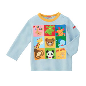 \2025新作/【ミキハウス公式ショップ】ミキハウス mikihouse 長袖Tシャツ<80cm・90cm・100cm・110cm・120cm> ベビー服 キッズ 子供服 こども 男の子 女の子 トップス 長そで ながそで