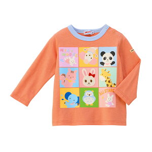 \2025新作/【ミキハウス公式ショップ】ミキハウス mikihouse 長袖Tシャツ<80cm・90cm・100cm・110cm・120cm> ベビー服 キッズ 子供服 こども 男の子 女の子 トップス 長そで ながそで