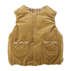 【30日限定ポイント5倍!】【ミキハウス公式ショップ】ミキハウス mikihouse ミキハウスベア リバーシブルベスト<SS(60-70cm)・S(70-80cm)・M(80-90cm)> ベビー服 キッズ 子供服 こども 男の子 女の子