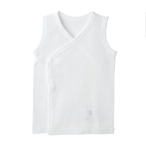 【30日限定ポイント5倍!】\2025新作/【ミキハウス公式ショップ】ミキハウス mikihouse ピュアベールメッシュ天竺ノースリーブ短肌着<50-60cm・60-70cm> ベビー服 子供服 赤ちゃん 新生児 女の