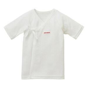 【30日限定ポイント5倍!】【ミキハウス公式ショップ】ミキハウス mikihouse ピュアベールロゴニットガーゼ短肌着<50-60cm・60-70cm> ベビー服 子供服 赤ちゃん 新生児 女の子 男の子 日本製 抗