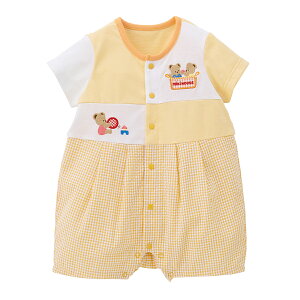 【ポイント5倍!10/27 9:59まで】\2025新作/【ミキハウス公式ショップ】ミキハウス mikihouse ショートオール<70cm・80cm・90cm> ベビー服 子供服 ロンパース 女の子 男の子 前開き