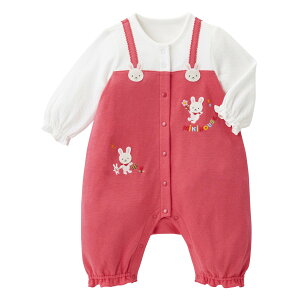 【ポイント5倍!10/27 9:59まで】【ミキハウス公式ショップ】ミキハウス mikihouse カバーオール<70cm・80cm> ベビー服 子供服 ロンパース 女の子 男の子 赤ちゃん 新生児 ギフト お祝い プレゼン