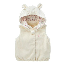 【期間限定★会員ランクによりポイント最大10倍！9日23:59まで】【ミキハウス公式ショップ】ミキハウス mikihouse マイクロファーベスト ＜フリー(70cm-90cm)＞ ベビー服 キッズ 子供服 こども 男の子 女の子 トップス 羽織り はおりもの ベスト ボア フリース