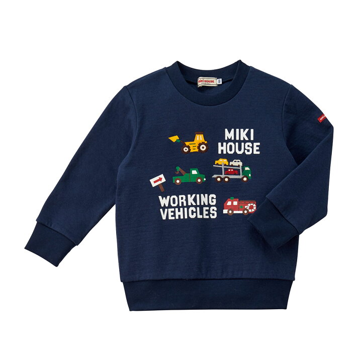 楽天市場】【アウトレット】ミキハウス mikihouse 働く車トレーナー(80cm・90cm・100cm)ベビー 赤ちゃん 子供服 こども キッズ 男の子 長袖 冬服 トップス ネイビー オレンジ : ミキハウス公式楽天ショップ 楽天市場】【アウトレット】ミキハウス mikihouse 働く車トレーナー(80cm・90cm・100cm)ベビー 赤ちゃん 子供服 こども キッズ 男の子 長袖 冬服 トップス ネイビー オレンジ : ミキハウス公式楽天ショップ