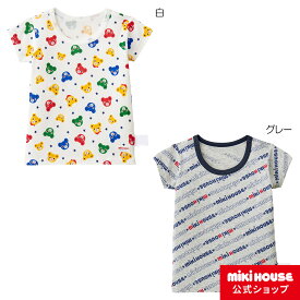 【ミキハウス公式ショップ】ミキハウス mikihouse 【肌着】総柄半袖Tシャツ（80cm-130cm）ベビー服 キッズ 子供服 男の子 インナー 日本製