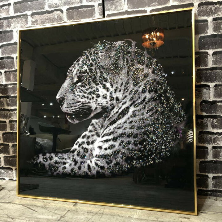 楽天市場】クリスタルアートパネル 送料無料 プレゼント レオパード  
