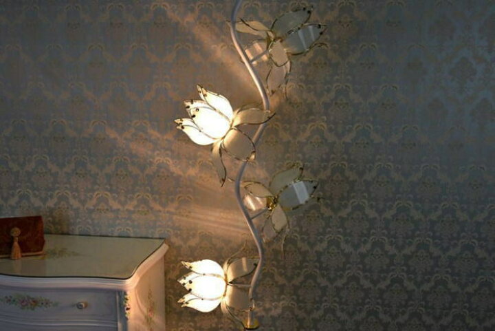 楽天市場】アウトレット 未使用 送料無料 フロアランプ 花モチーフ 4灯  