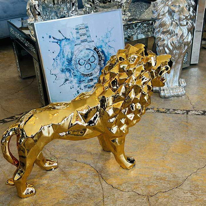 楽天市場】アウトレット 送料無料 ライオン ゴールド 動物 Lion 