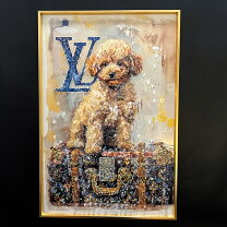 楽天市場】絵画 トイプードル（アートパネル・アートボード｜壁紙  