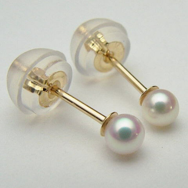 楽天市場】Pt900/K18/K14WGアコヤ真珠ピアス【2.5mm-3mm】【花珠級 