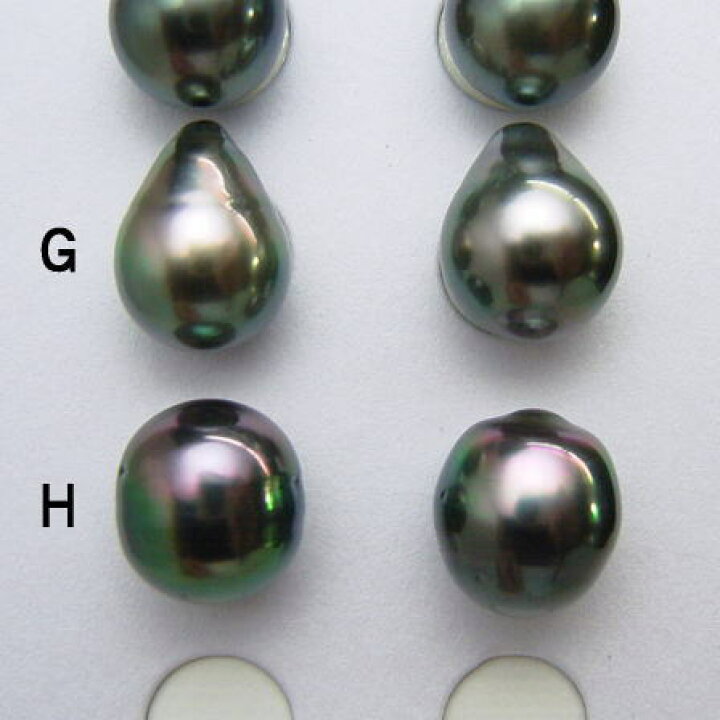 楽天市場】K18/K14WGタヒチ黒蝶真珠ピアス【9mm-10mm】 【ピーコック 