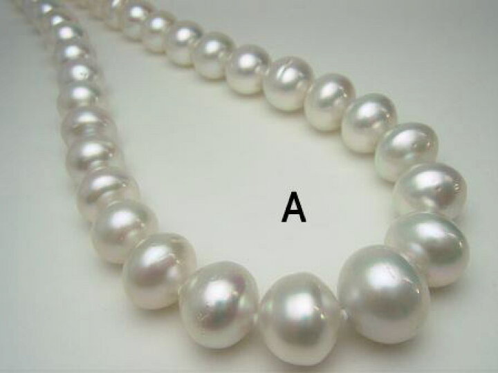 楽天市場】南洋白蝶真珠ネックレス【12mm-17mm】【12mm-14mm】nsu-7083 