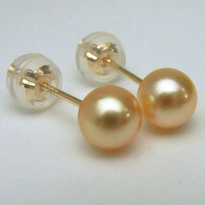 楽天市場】Pt900/K18/K14WGアコヤ真珠ピアス(ゴールド系)【4.5mm-5mm 