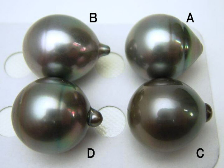 楽天市場】K18/K14WGタヒチ黒蝶真珠ペンダントトップ【17mm-18mm  