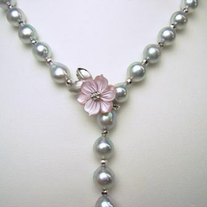 楽天市場】アコヤ真珠ナチュラルロングネックレス 【8mm-8.5mm  