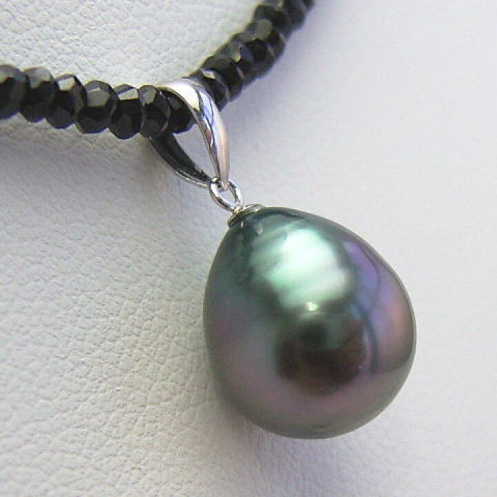 楽天市場】K18/K14WGタヒチ黒蝶真珠ペンダントトップ＆ブラック  