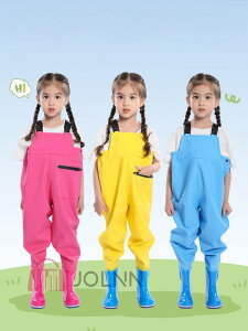 子供用ウェーダー 水遊び 撥水 誕生日 ギフト 赤ちゃん キッズ こども 砂場着 レインシューズ プレイウェア キッズ レインパンツ キッズ サロペット 砂場遊び 泥遊び パンツ 胴長 防水 防風