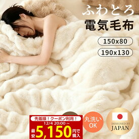 【楽天1位★SS限定クーポンで5,150円！】ふわとろ毛布 電気毛布 掛け敷き 日本製炭素繊維ヒーター 電気ブランケット 極上ふわとろ 毛布ブランケット 大判 もこもこ ふわふわ シングル 即暖 保温 電気毛布 ひざ掛け シングル 抗菌 ダニ退治 洗える ダブル 厚手 あったかい