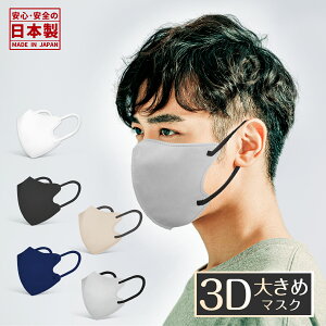日本製 3Dマスク 大きめ 30枚 男性 大きい サイズ バイカラーマスク バイカラー 3層構造 息しやすい 大人用 不織布 カラーマスク 熱中症 花粉対策 おしゃれ 男性用マスク 女性用マスク ボーイ