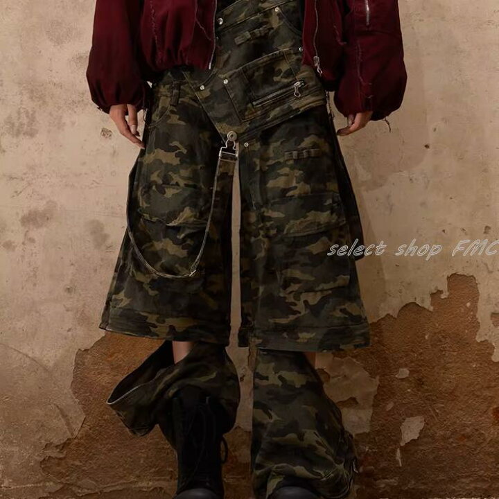PERSONSOUL*23FW 3-in-1 Detachable Structure Camouflage Strap Cargo 