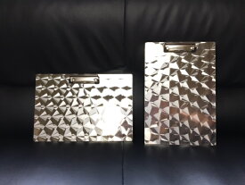 ステンレス両面ウロコ柄　バインダーA4サイズ