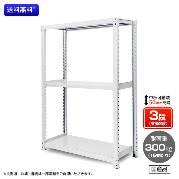 楽天市場】【送料無料】 業務用スチールラック ボルトレス・単体型 