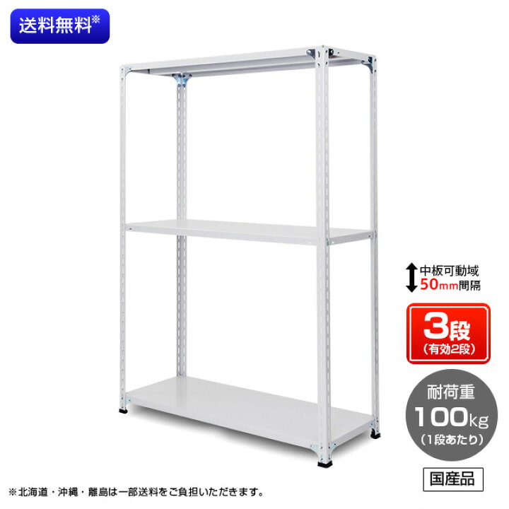 楽天市場】【送料無料】 業務用スチールラック セミボルトレス型 耐 