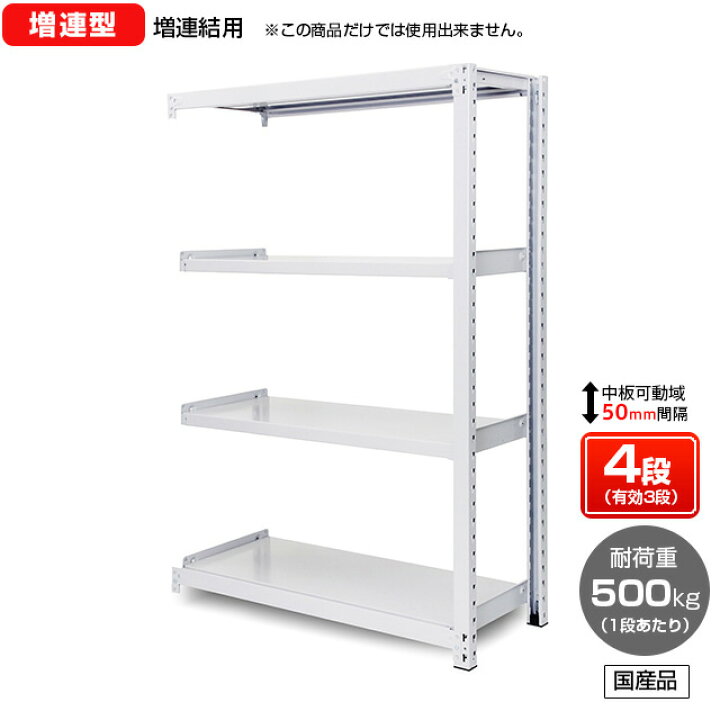 楽天市場】【送料無料】 業務用スチールラック ボルトレス・増連型 