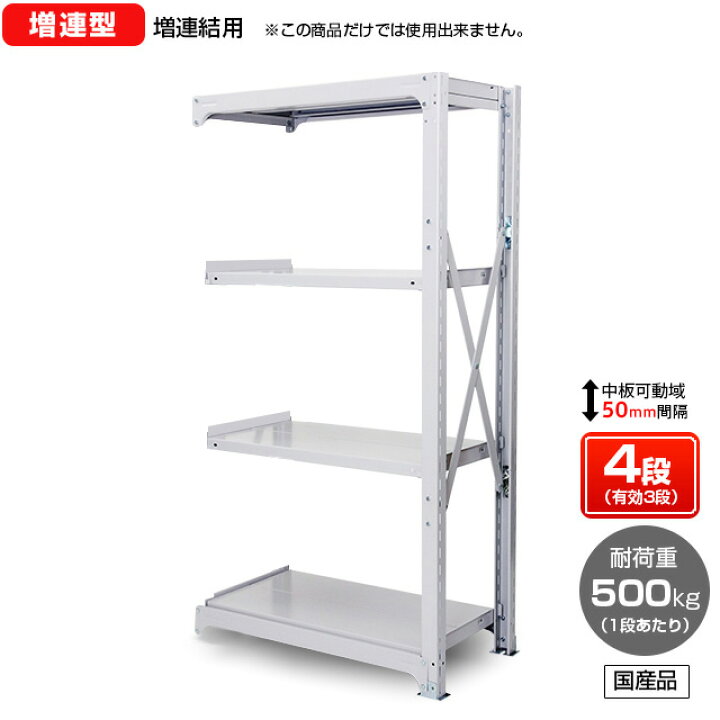 楽天市場】【送料無料】 業務用スチールラック ボルト式・増連型 耐 