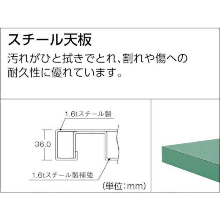 楽天市場】【トラスコ】DW型2000kgタイプ 中量作業台（全面下棚付 