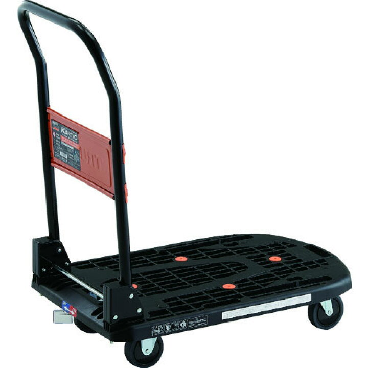 楽天市場】【トラスコ】樹脂台車 カルティオ 折畳 780X490 黒 