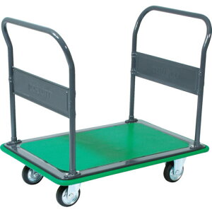 【トラスコ】プレス製台車 ハイグレード運搬車 両袖型 740X460