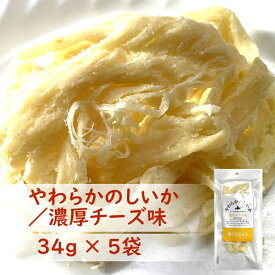 【 濃厚チーズ味 】 やわらかのしいか 5袋 | ペルー産イカ使用 | 欧州チーズ仕込み 北海道製造 | 肉厚 イカ専用だれ | 鮮度抜群 熟練職人仕上げ | 北海道ギフト お取り寄せ お酒が進む北海道珍味 | 送料無料
