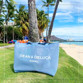 DEAN&DELUCA ディーンアンドデルーカ リッツ・カールトン限定 メッシュトートバッグ【ハワイ限定】ブルー / XLサイズ【ハワイ直輸入】【正規品】【asu】