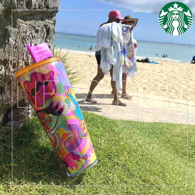 ≪アメリカ・カナダ限定≫ STARBUCKS PRIDE限定 グリッターコールドカップ 24oz(710ml) TIM SINGLETON コラボ ティムシングルトン スターバックス ハワイ【入手困難 スタバ Tim Singleton 】[142]