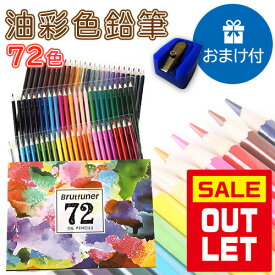 【アウトレット】油性色鉛筆 72色 セット おまけ付き!! 塗り絵やプレゼント用にも最適です。子供 こども 夏休み 鉛筆 筆記具 文房具 文具 ぬり絵 デッサン 画材 大人の塗り絵