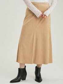 フェイクスウェードナロースカート Mila Owen ミラオーウェン スカート その他のスカート ベージュ【送料無料】[Rakuten Fashion]