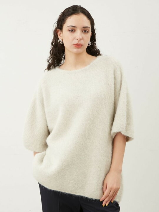 楽天市場】【SALE／50%OFF】アルパカブレンドフレンチスリーブニット  