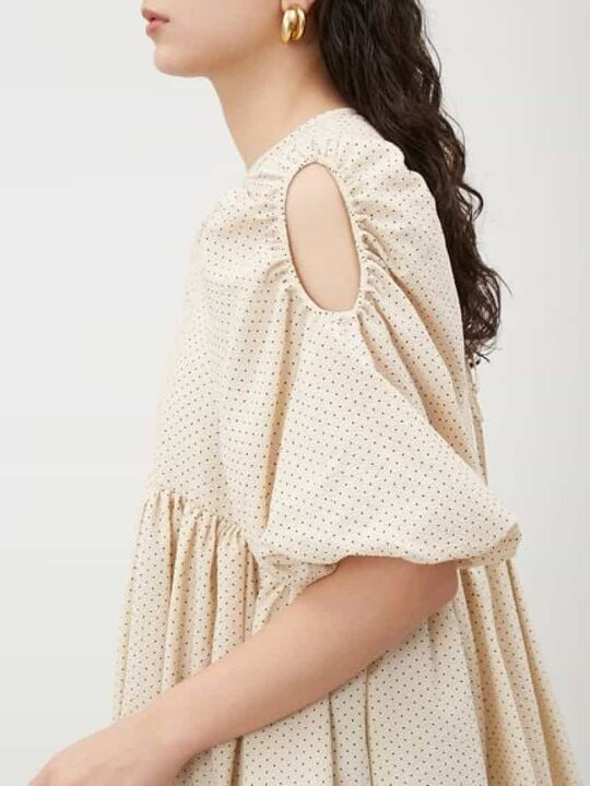 楽天市場】【SALE／50%OFF】肩スリット袖ボリュームペプラムチュニック 