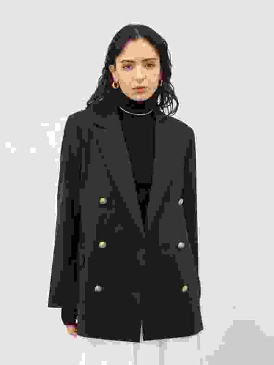楽天市場】【SALE／50%OFF】金釦オーバーサイズダブルブレスト 