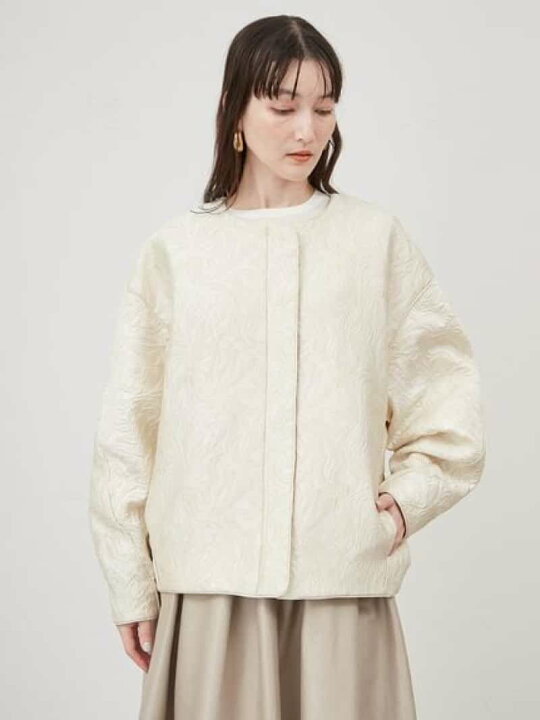 楽天市場】【SALE／50%OFF】膨れジャガードコクーンブルゾン Mila Owen 