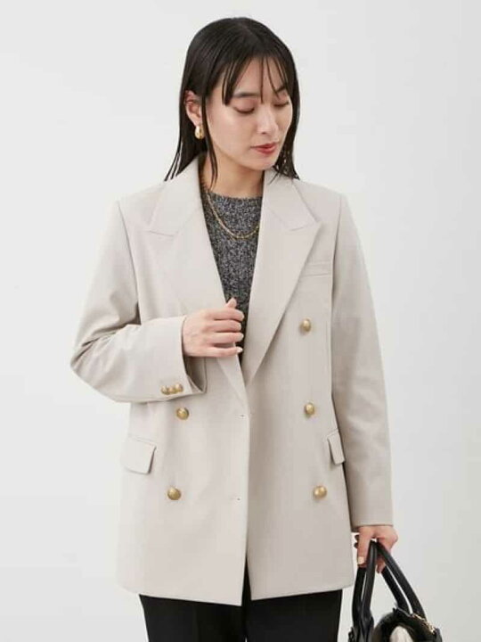 楽天市場】【SALE／40%OFF】金釦ダブルブレストロングブレザー Mila 