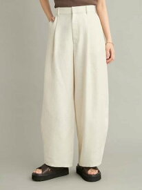 カーヴィワイドタックパンツ Mila Owen ミラオーウェン パンツ その他のパンツ ベージュ【送料無料】[Rakuten Fashion]